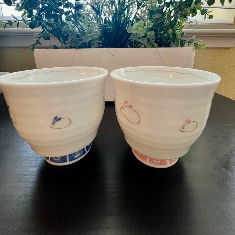 Japanese tea cup and bowl set - Picture 3 of 5